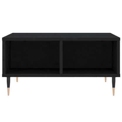vidaXL Coffee Table Black 60x60x30 cm Engineered Wood