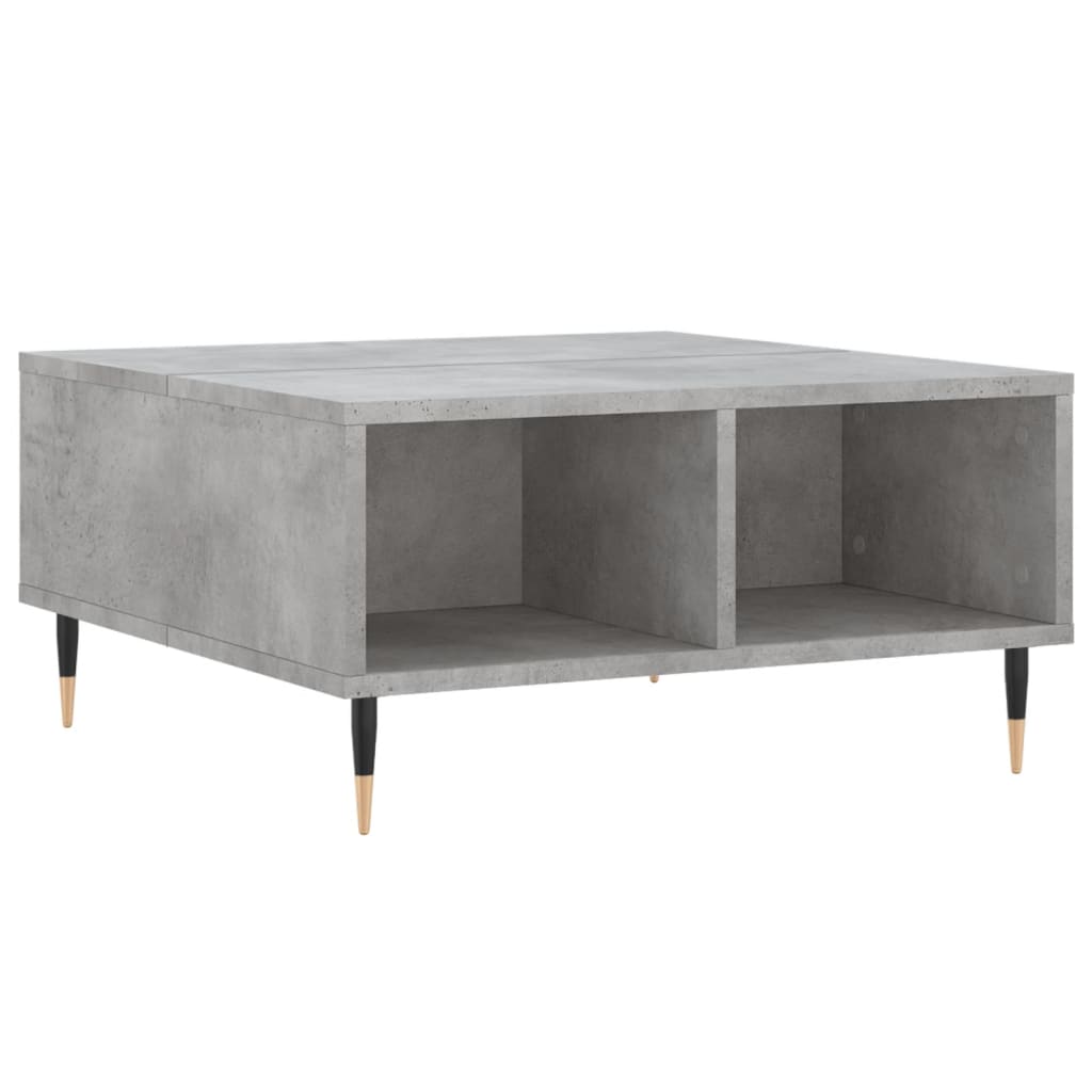 vidaXL Coffee Table Concrete Grey 60x60x30 cm Engineered Wood