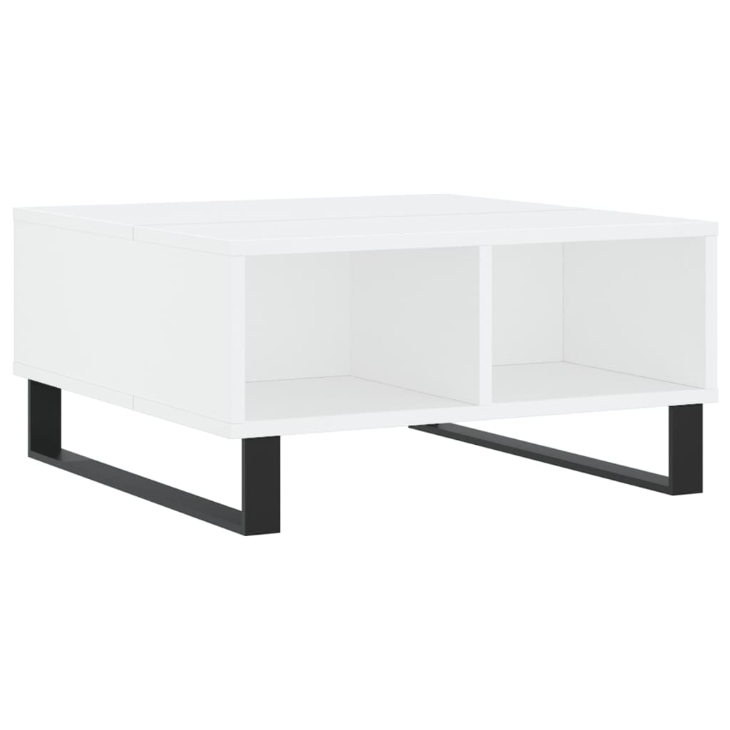 vidaXL Coffee Table White 60x60x30 cm Engineered Wood