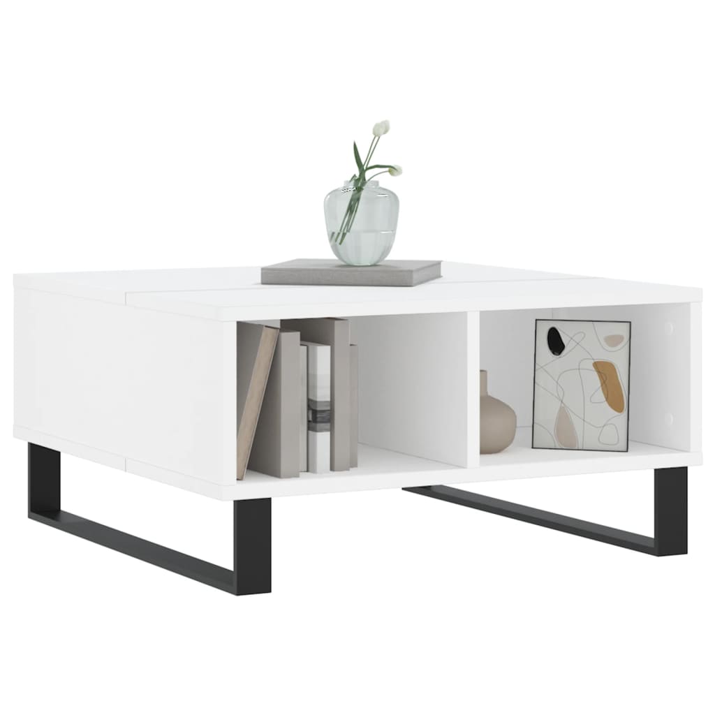 vidaXL Coffee Table White 60x60x30 cm Engineered Wood