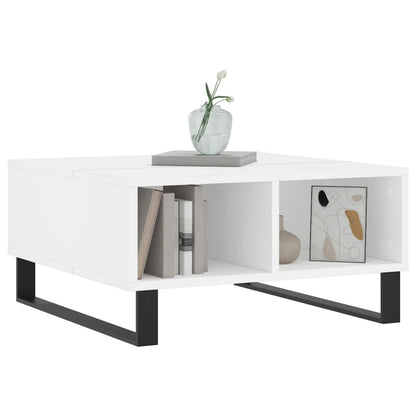 vidaXL Coffee Table White 60x60x30 cm Engineered Wood