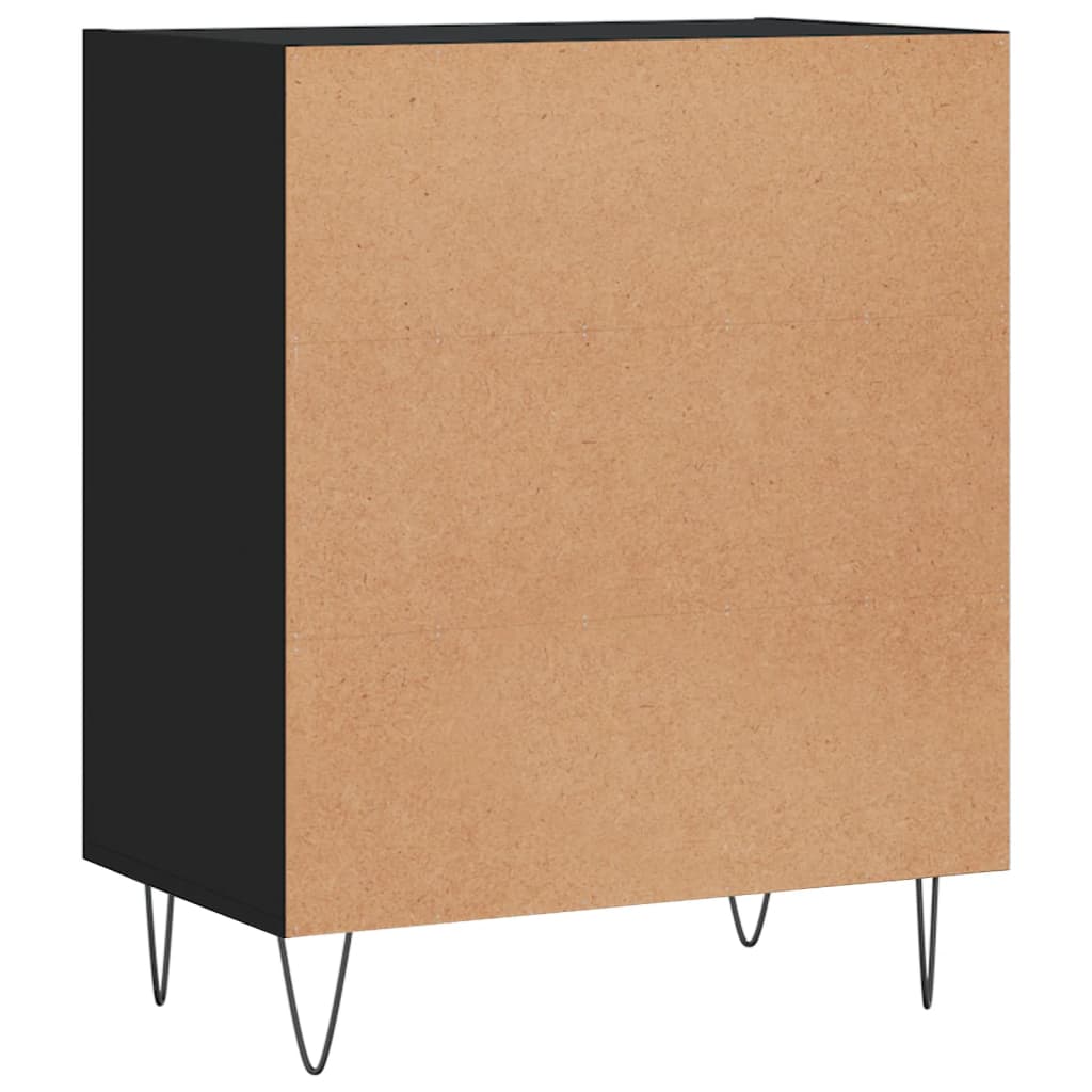 vidaXL Sideboard Black 57x35x70 cm Engineered Wood