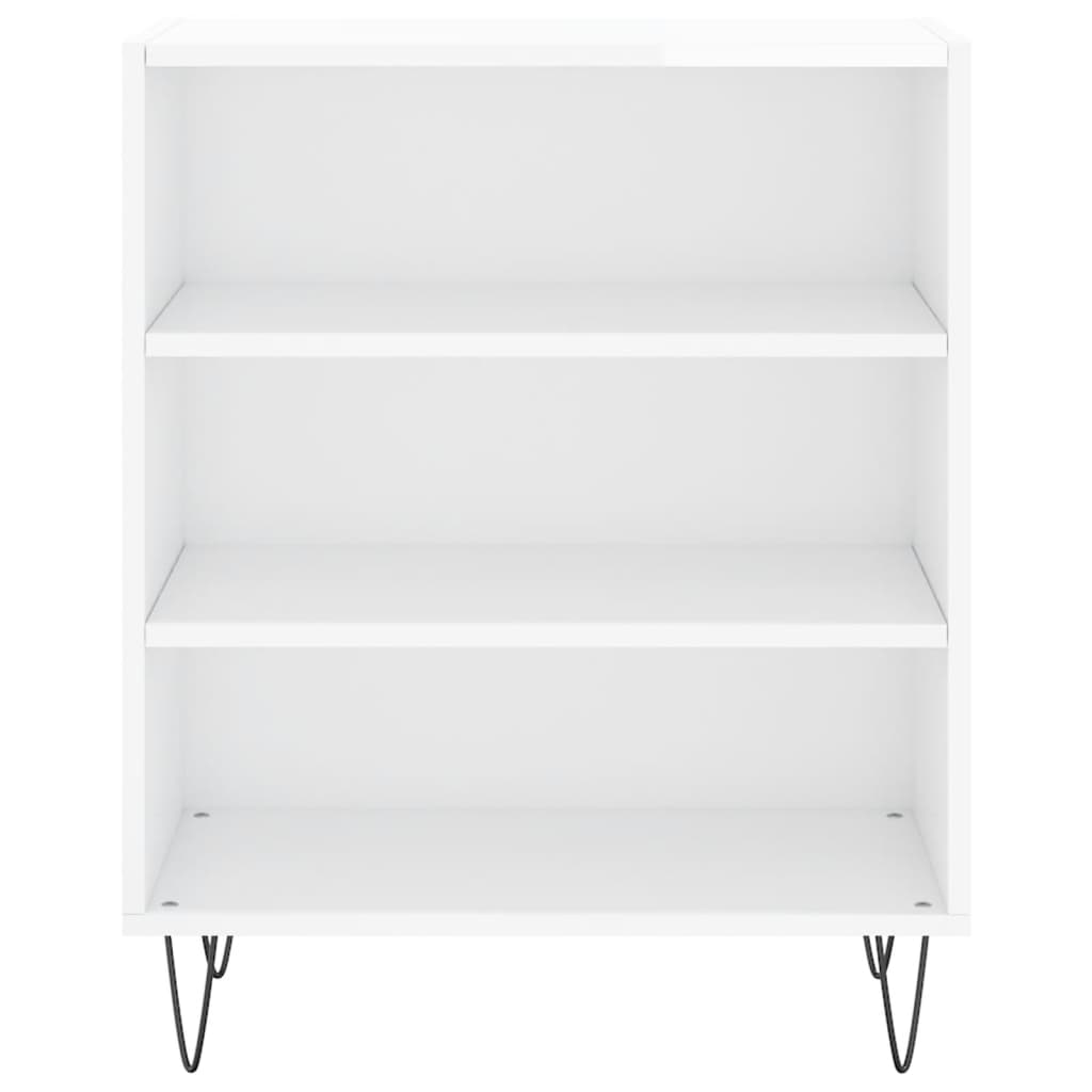 vidaXL Sideboard High Gloss White 57x35x70 cm Engineered Wood