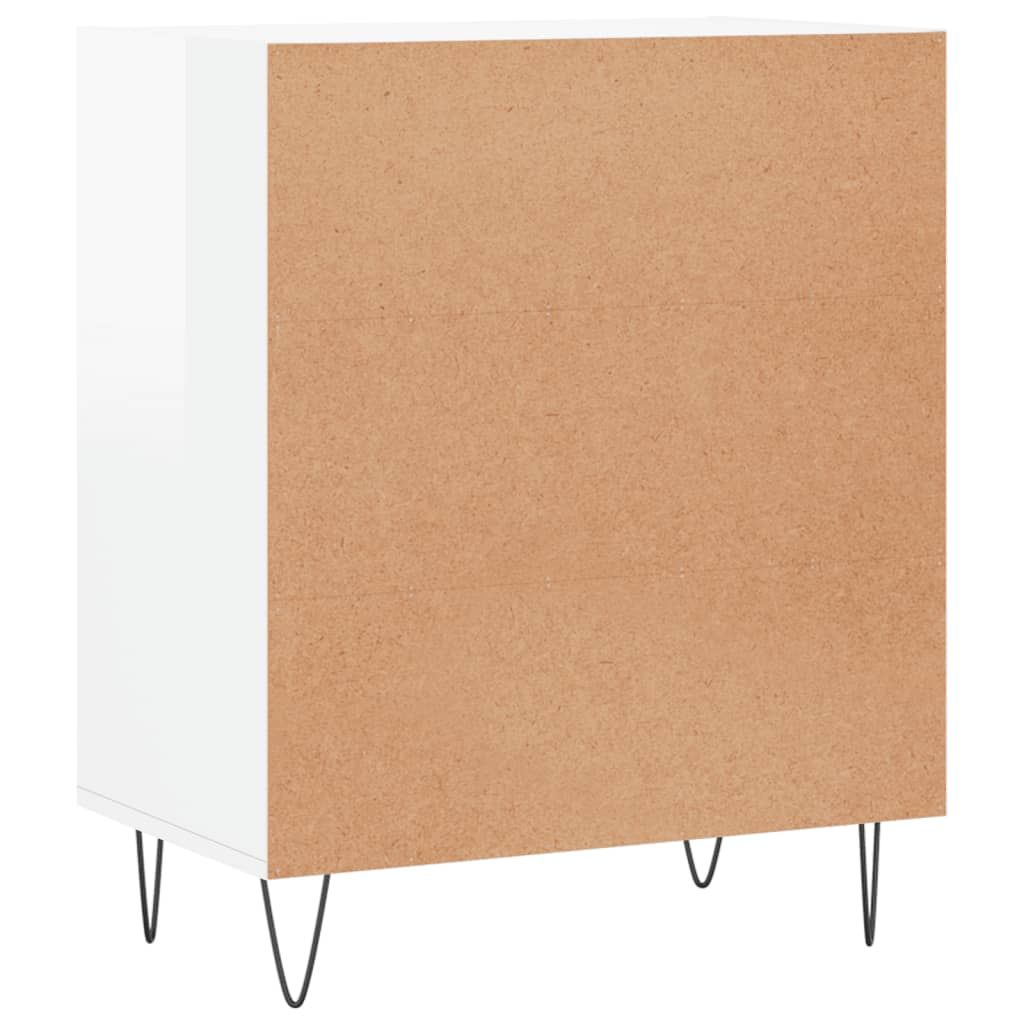 vidaXL Sideboard High Gloss White 57x35x70 cm Engineered Wood