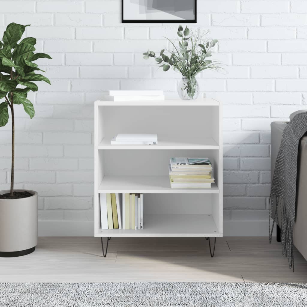 vidaXL Sideboard High Gloss White 57x35x70 cm Engineered Wood