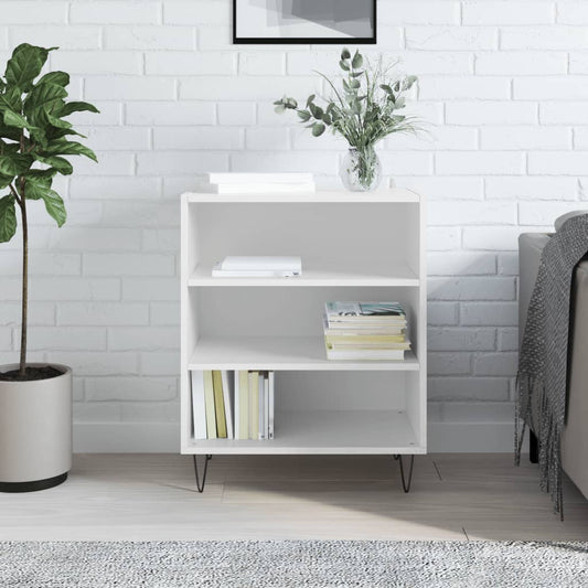 vidaXL Sideboard High Gloss White 57x35x70 cm Engineered Wood