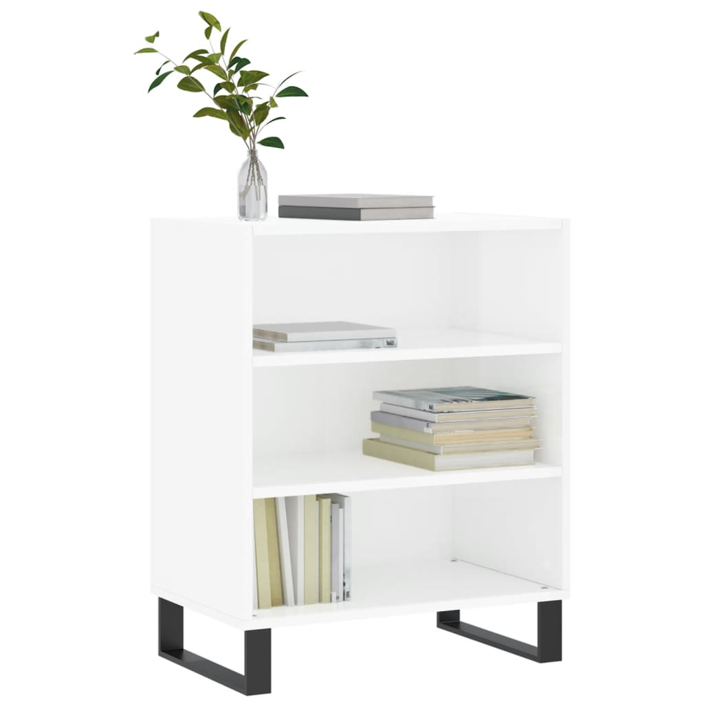vidaXL Sideboard High Gloss White 57x35x70 cm Engineered Wood