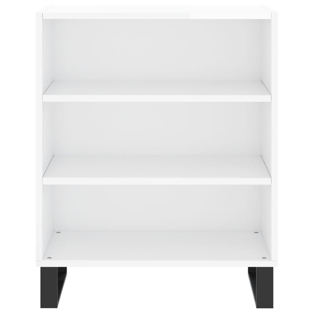 vidaXL Sideboard High Gloss White 57x35x70 cm Engineered Wood
