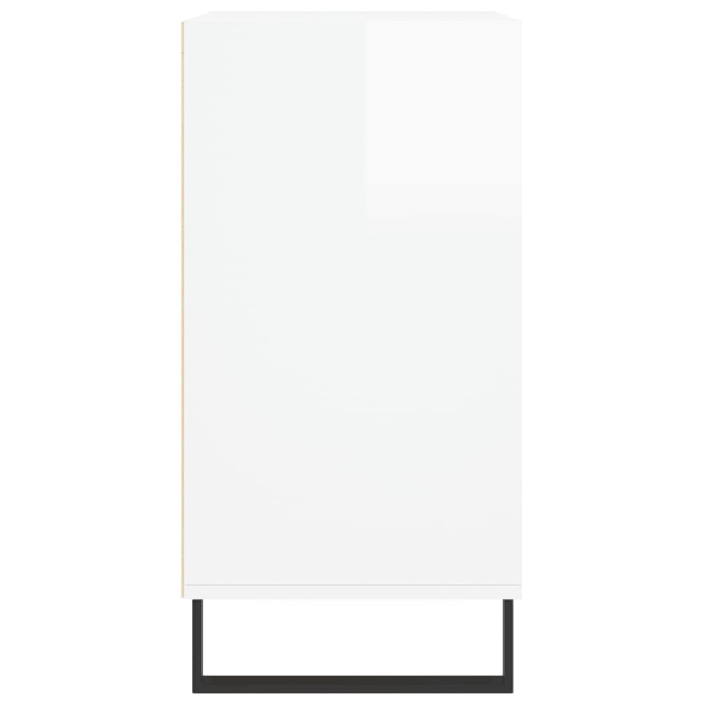 vidaXL Sideboard High Gloss White 57x35x70 cm Engineered Wood