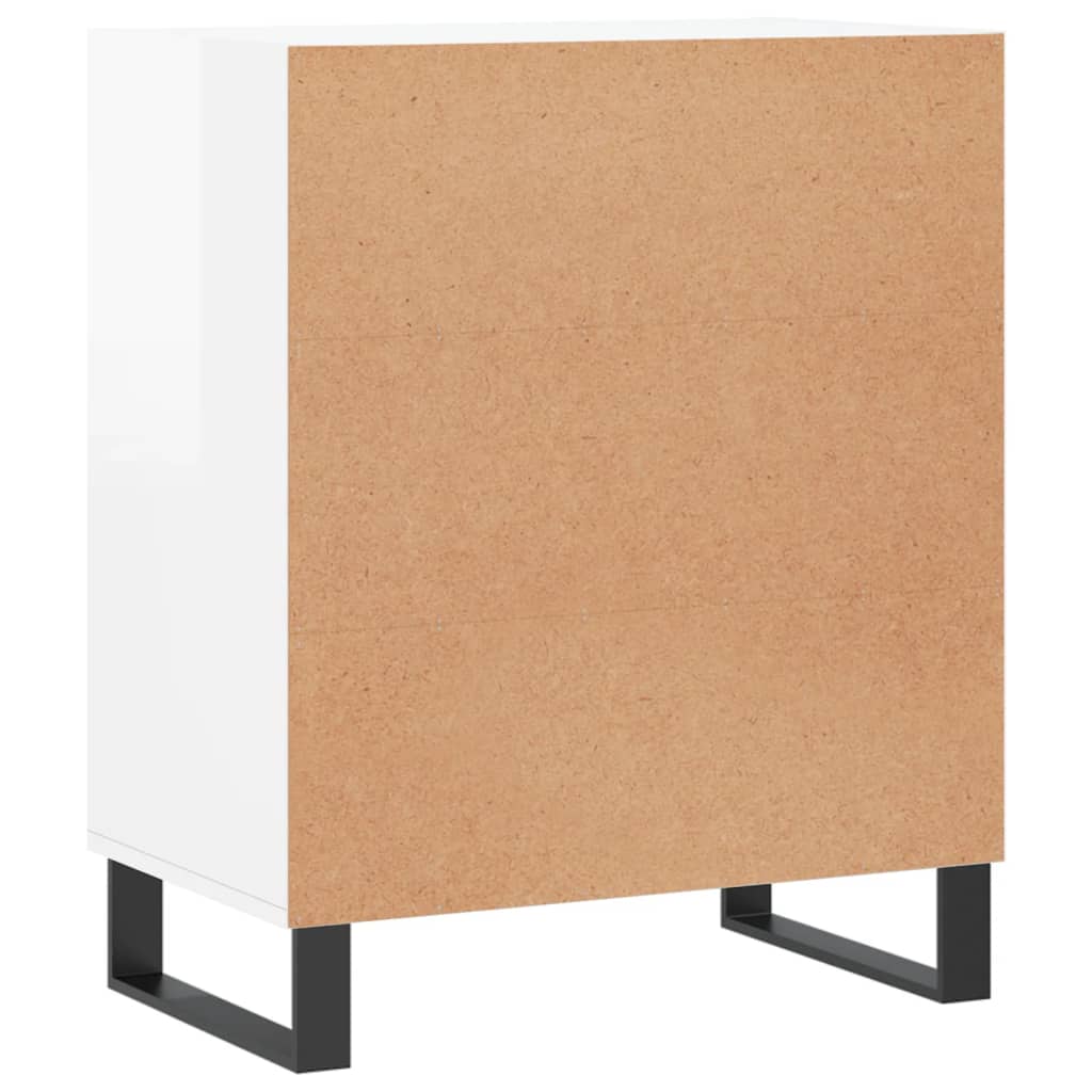 vidaXL Sideboard High Gloss White 57x35x70 cm Engineered Wood