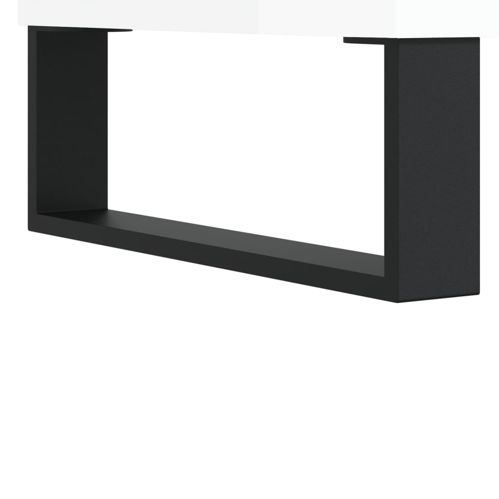vidaXL Sideboard High Gloss White 57x35x70 cm Engineered Wood