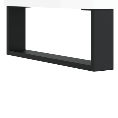 vidaXL Sideboard High Gloss White 57x35x70 cm Engineered Wood