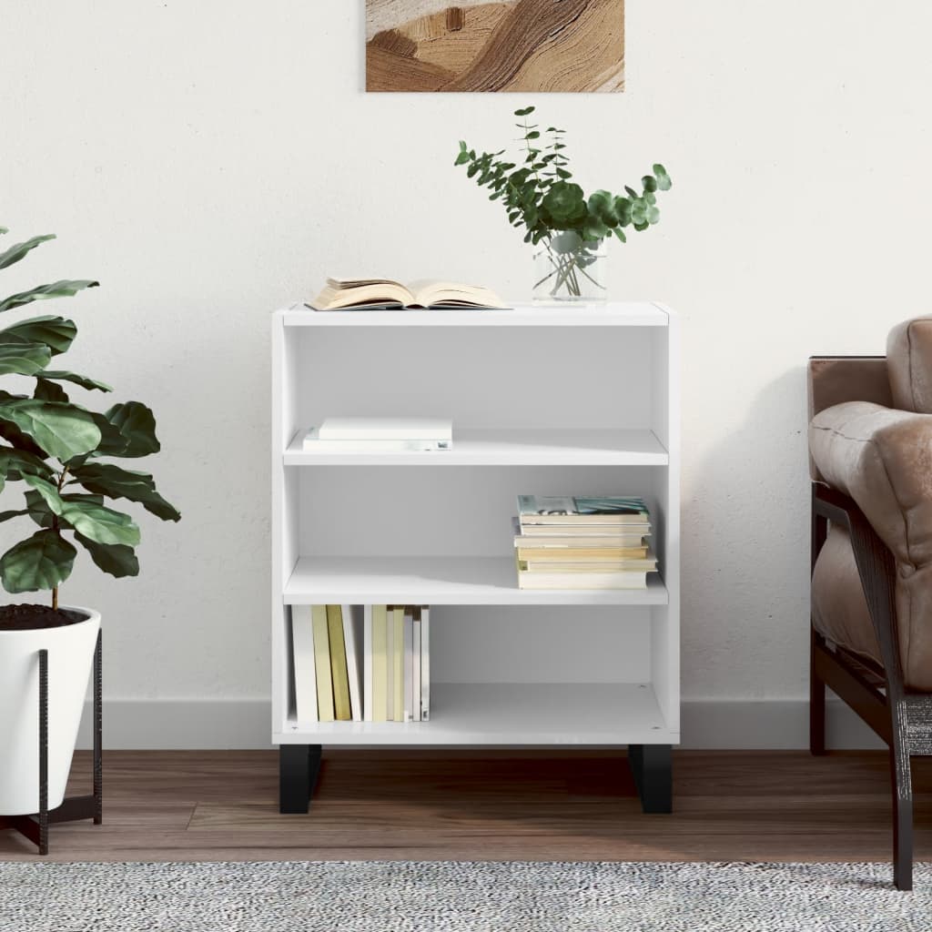 vidaXL Sideboard High Gloss White 57x35x70 cm Engineered Wood