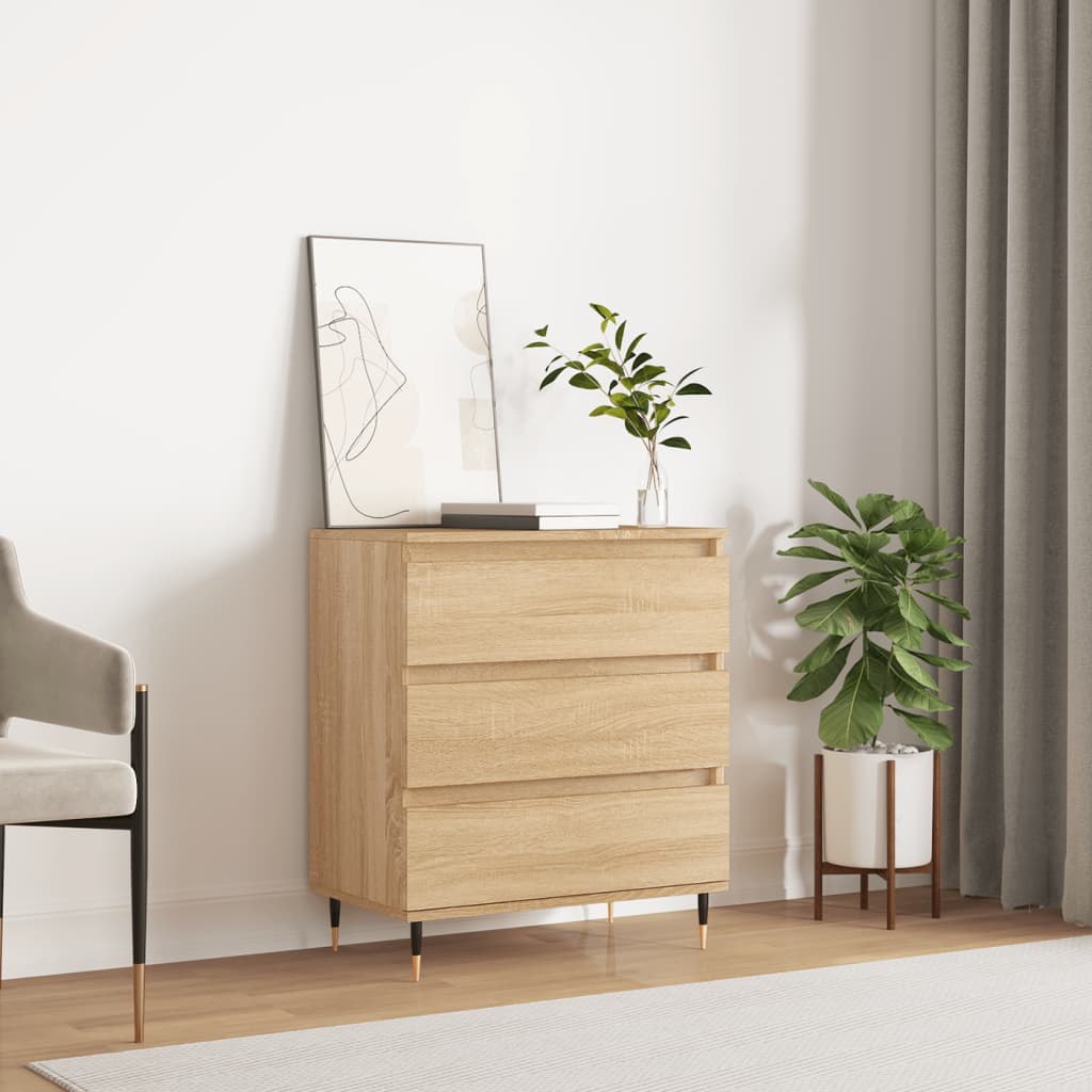 vidaXL Sideboard Sonoma Oak 60x35x70 cm Engineered Wood
