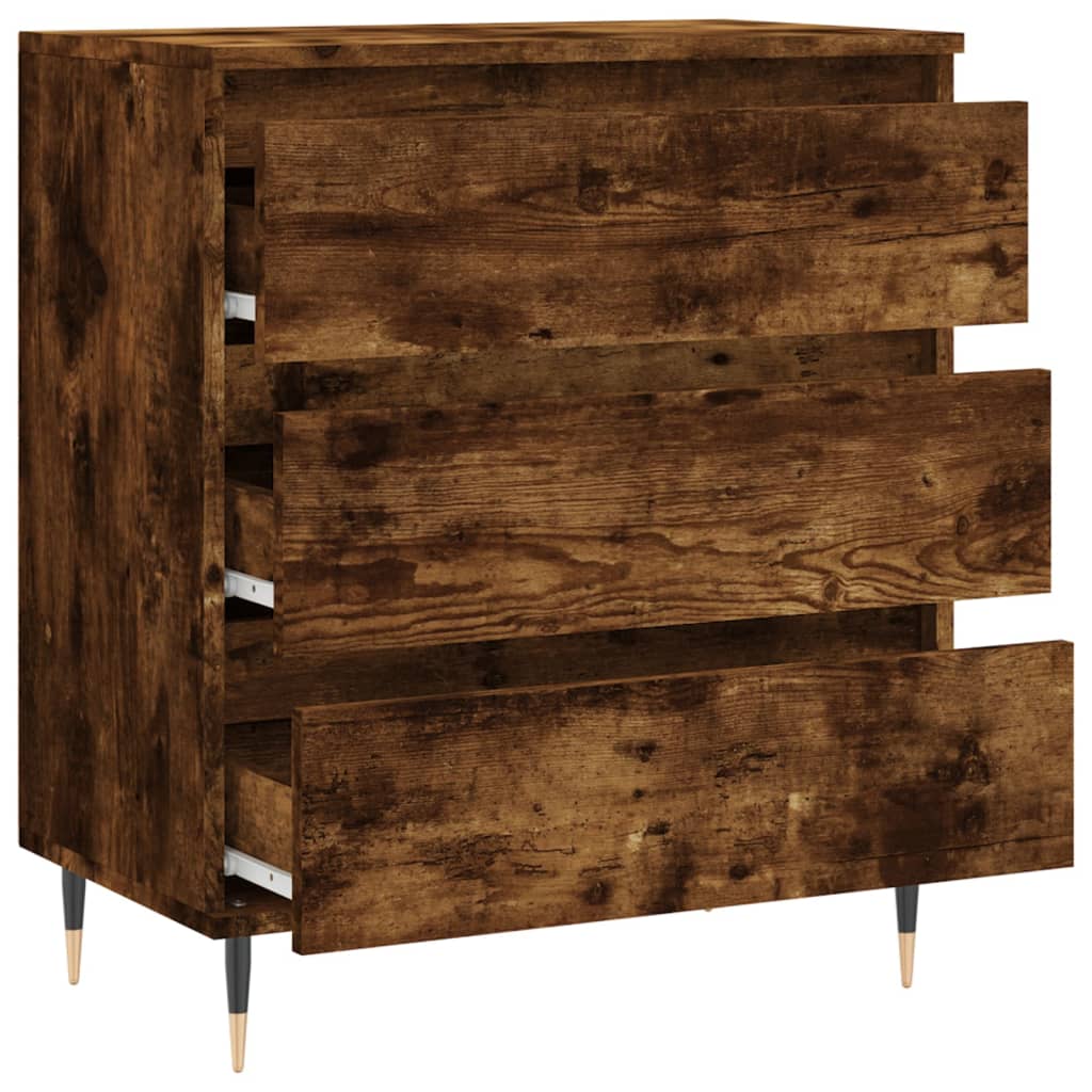 vidaXL Sideboard Smoked Oak 60x35x70 cm Engineered Wood