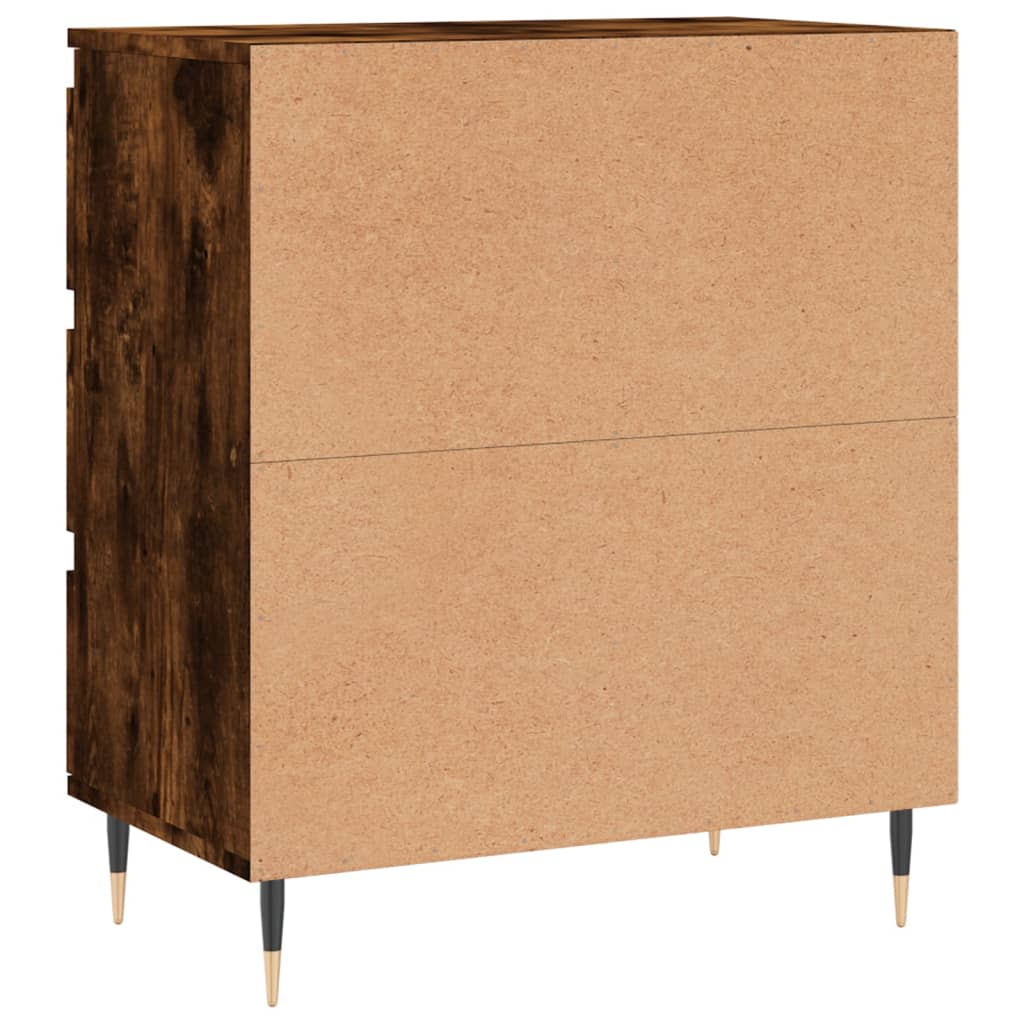 vidaXL Sideboard Smoked Oak 60x35x70 cm Engineered Wood