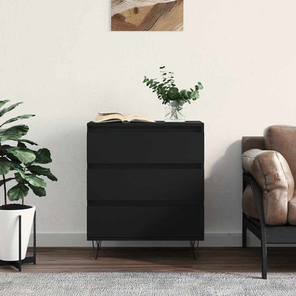vidaXL Sideboard Black 60x35x70 cm Engineered Wood