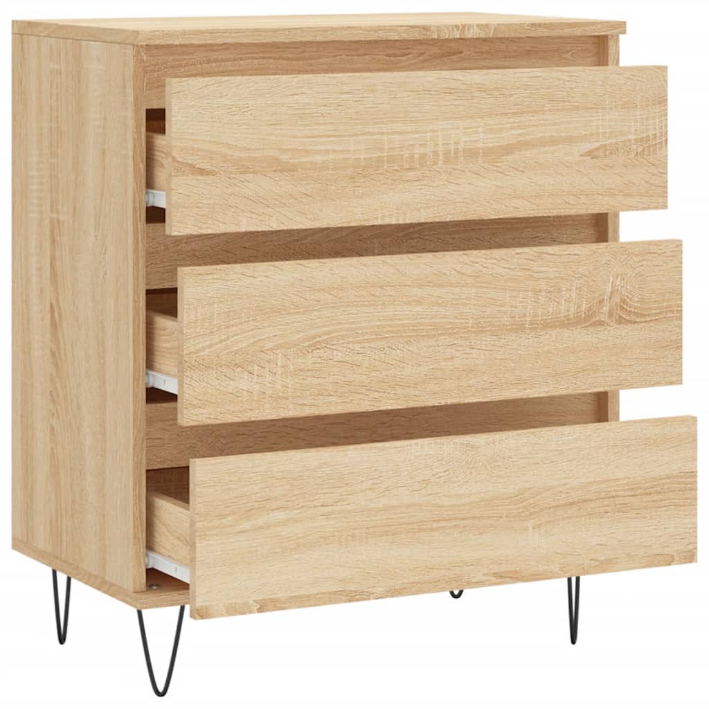 vidaXL Sideboard Sonoma Oak 60x35x70 cm Engineered Wood