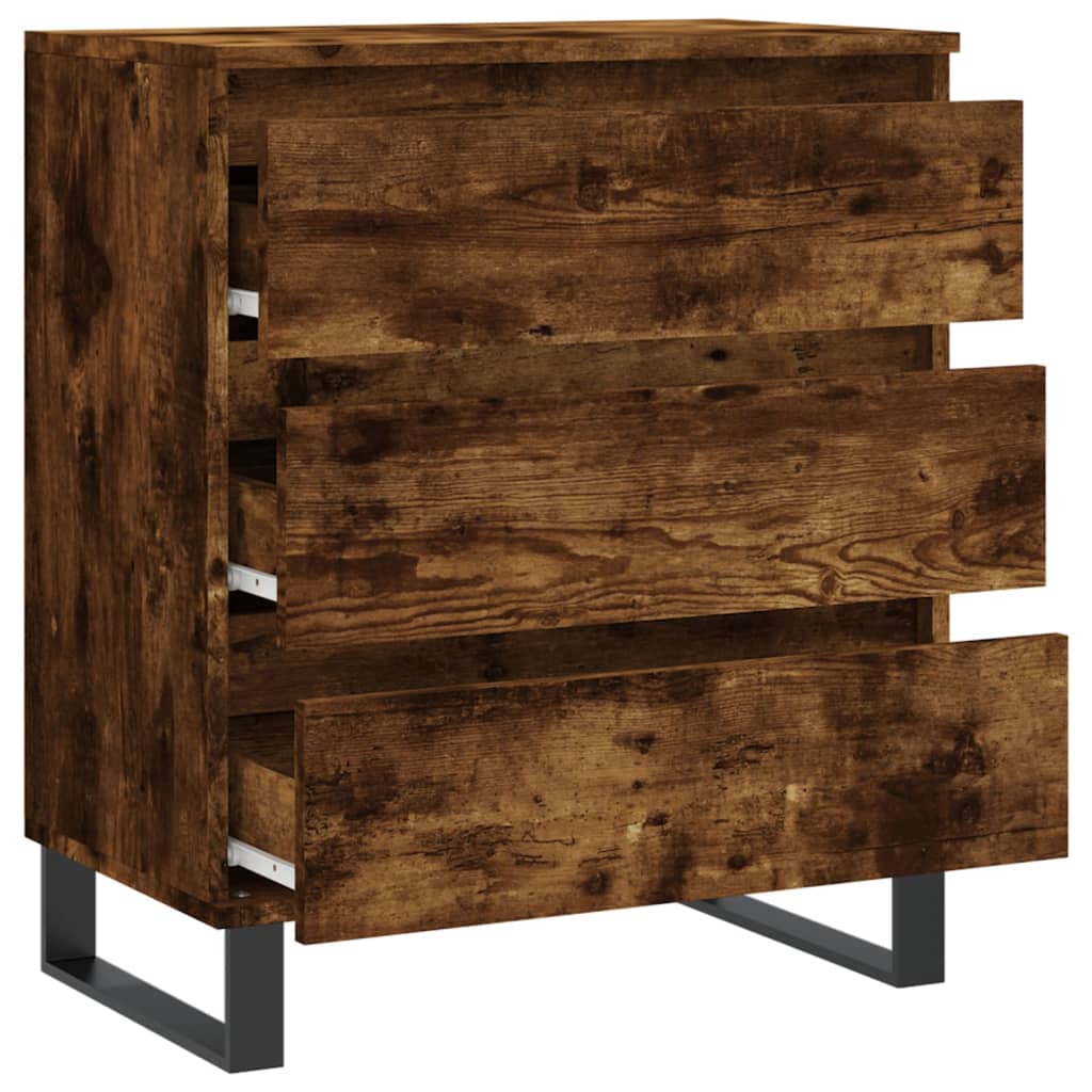 vidaXL Sideboard Smoked Oak 60x35x70 cm Engineered Wood