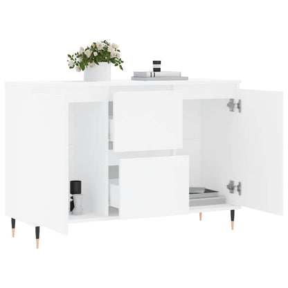 vidaXL Sideboard White 101.5x35x70 cm Engineered Wood