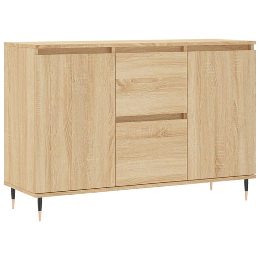 vidaXL Sideboard Sonoma Oak 101.5x35x70 cm Engineered Wood