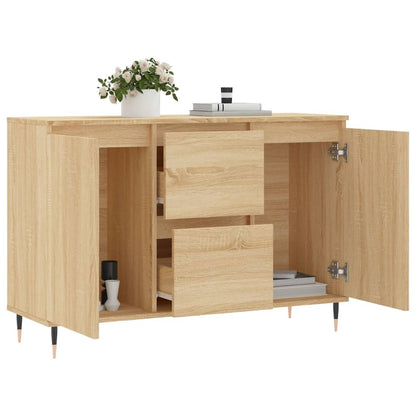vidaXL Sideboard Sonoma Oak 101.5x35x70 cm Engineered Wood