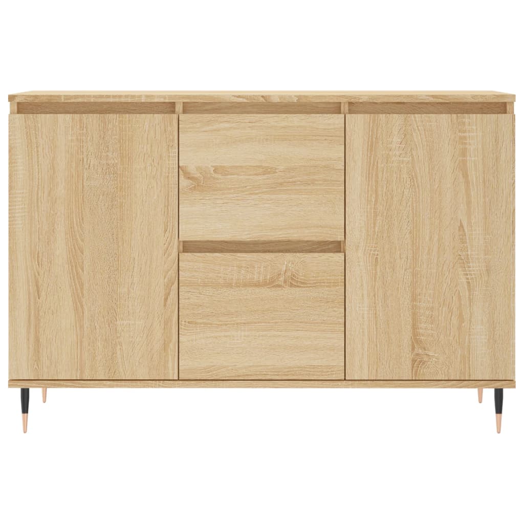 vidaXL Sideboard Sonoma Oak 101.5x35x70 cm Engineered Wood