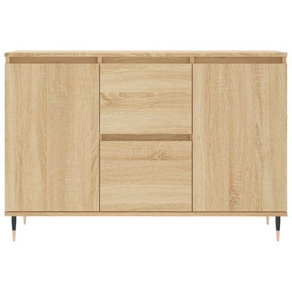 vidaXL Sideboard Sonoma Oak 101.5x35x70 cm Engineered Wood