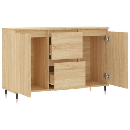 vidaXL Sideboard Sonoma Oak 101,5x35x70 cm Engineered Wood
