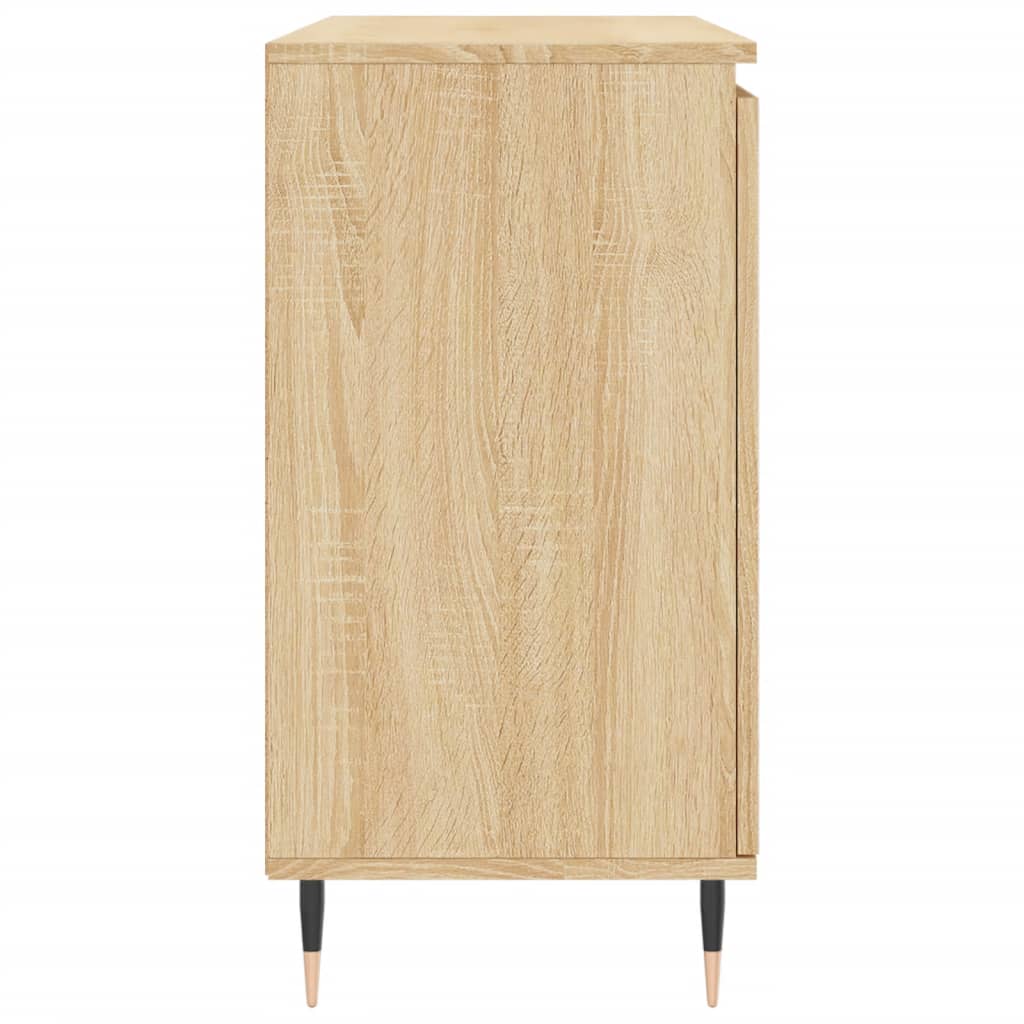 vidaXL Sideboard Sonoma Oak 101.5x35x70 cm Engineered Wood