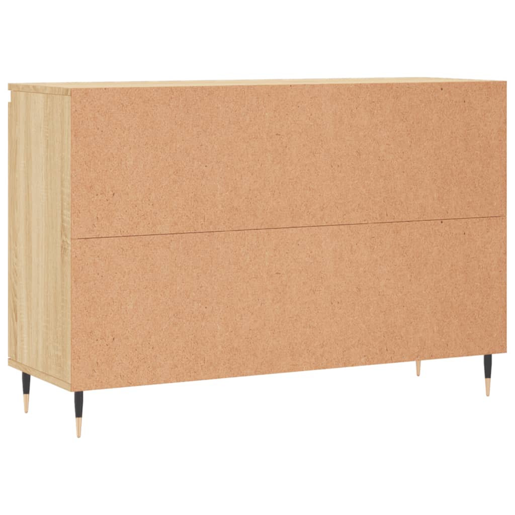 vidaXL Sideboard Sonoma Oak 101.5x35x70 cm Engineered Wood