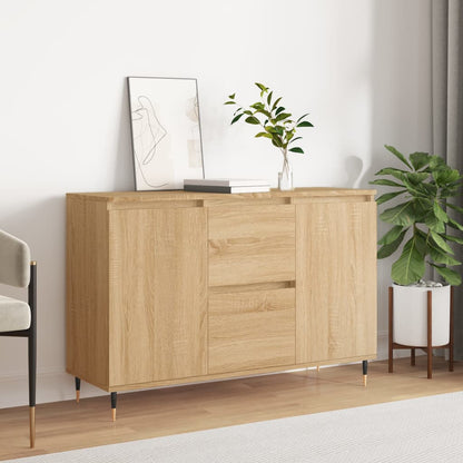 vidaXL Sideboard Sonoma Oak 101.5x35x70 cm Engineered Wood