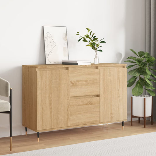 vidaXL Sideboard Sonoma Oak 101.5x35x70 cm Engineered Wood