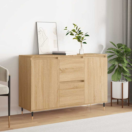 vidaXL Sideboard Sonoma Oak 101,5x35x70 cm Engineered Wood