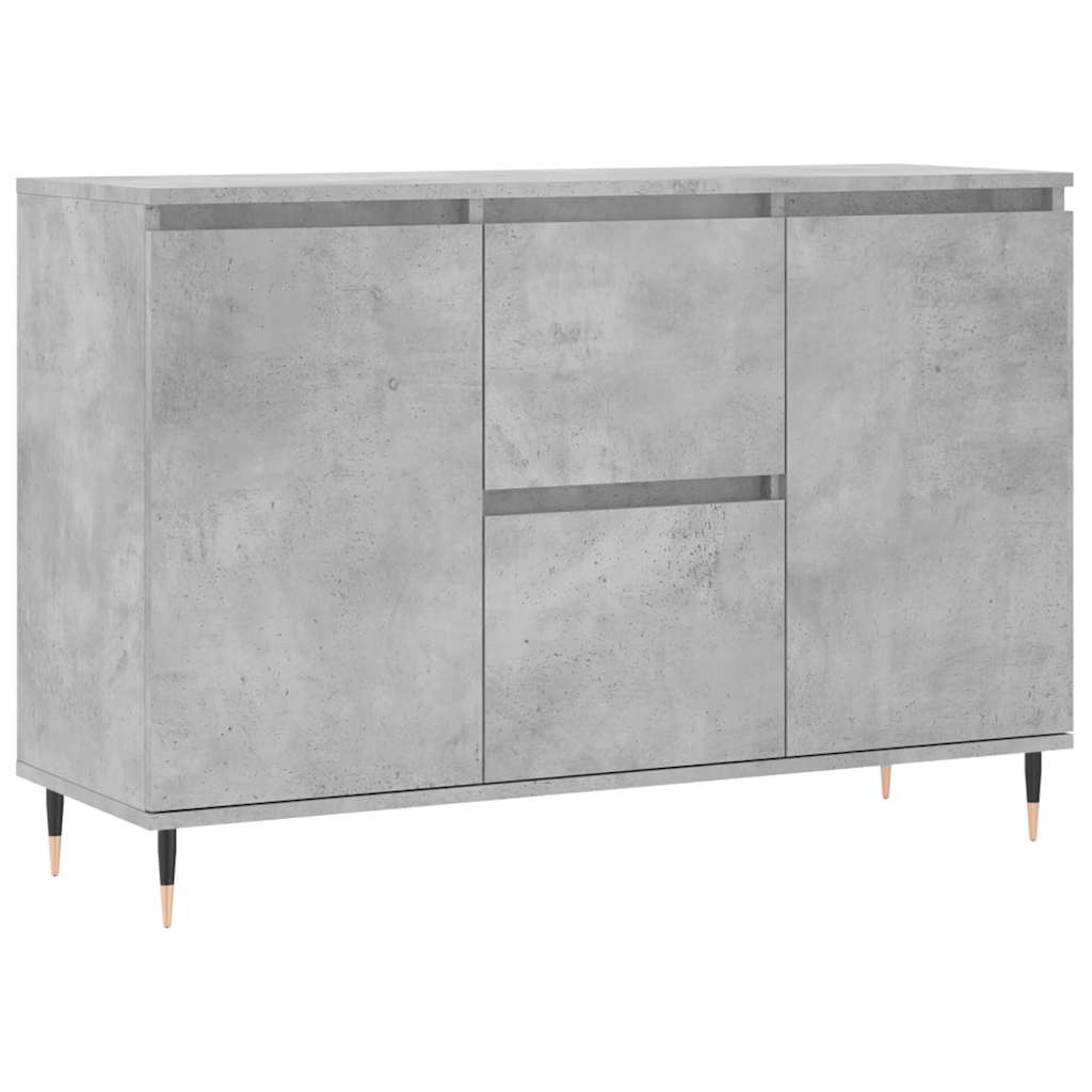 vidaXL Sideboard Concrete Grey 101,5x35x70 cm Engineered Wood