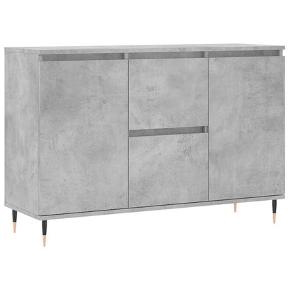 vidaXL Sideboard Concrete Grey 101,5x35x70 cm Engineered Wood
