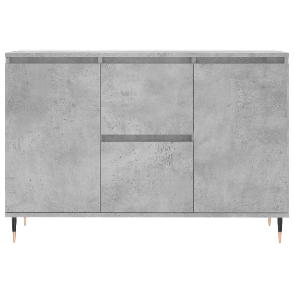vidaXL Sideboard Concrete Grey 101.5x35x70 cm Engineered Wood