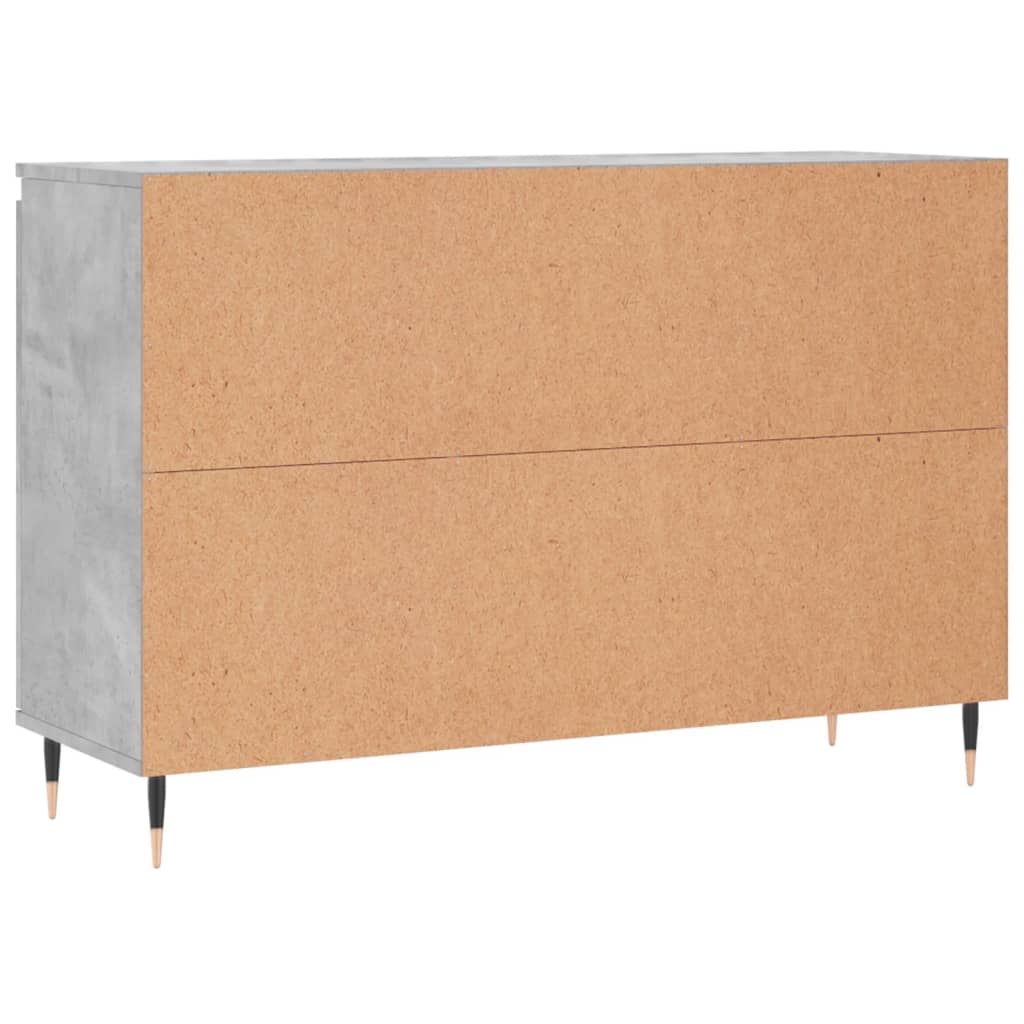 vidaXL Sideboard Concrete Grey 101.5x35x70 cm Engineered Wood
