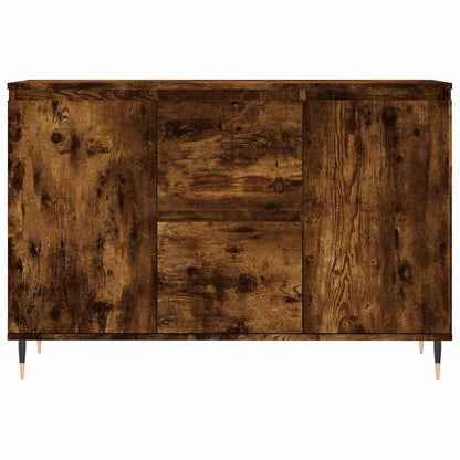 vidaXL Sideboard Smoked Oak 101,5x35x70 cm Engineered Wood