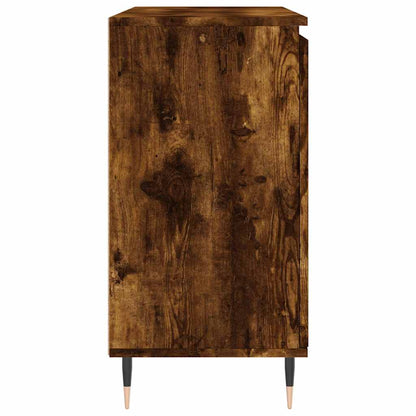 vidaXL Sideboard Smoked Oak 101.5x35x70 cm Engineered Wood