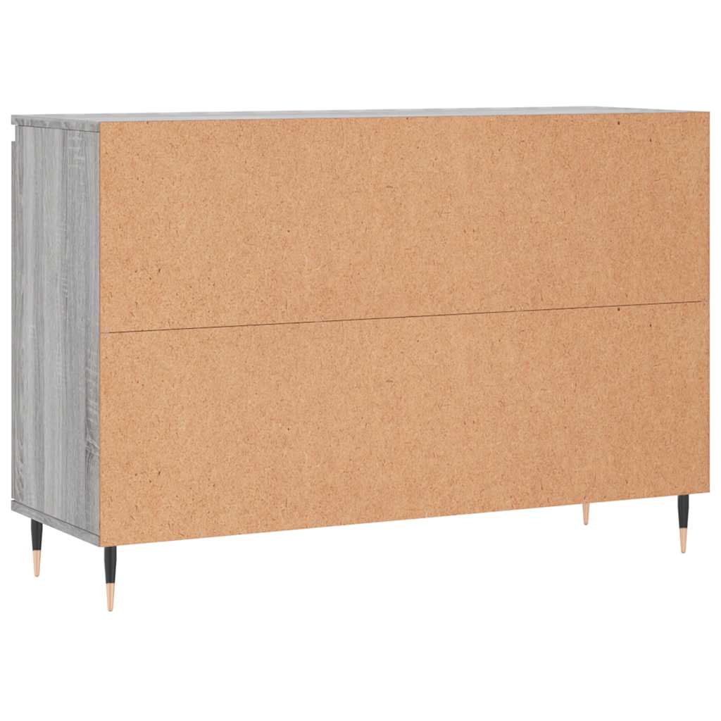 vidaXL Sideboard Grey Sonoma 101.5x35x70 cm Engineered Wood
