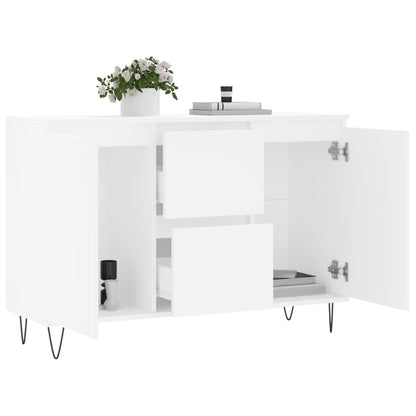 vidaXL Sideboard White 101.5x35x70 cm Engineered Wood