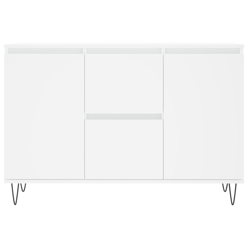 vidaXL Sideboard White 101.5x35x70 cm Engineered Wood