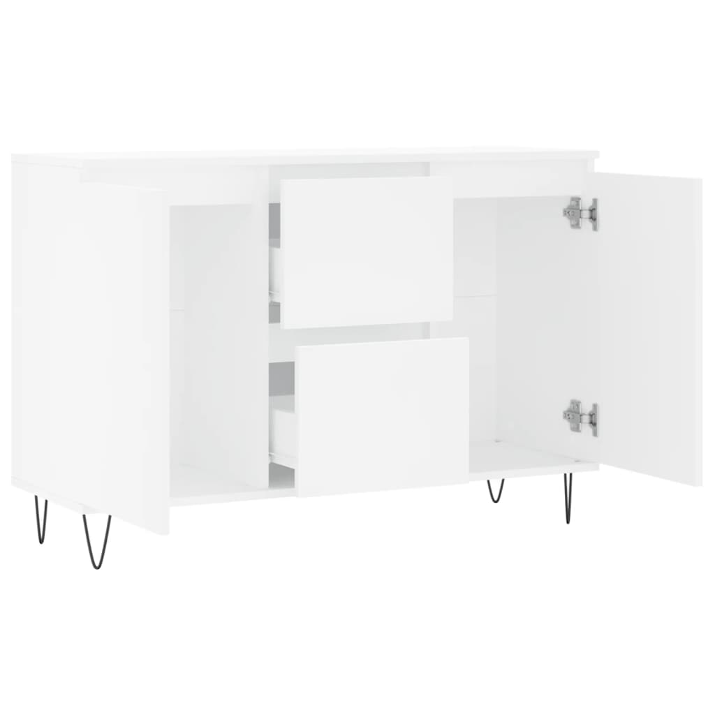 vidaXL Sideboard White 101.5x35x70 cm Engineered Wood