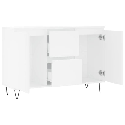 vidaXL Sideboard White 101.5x35x70 cm Engineered Wood