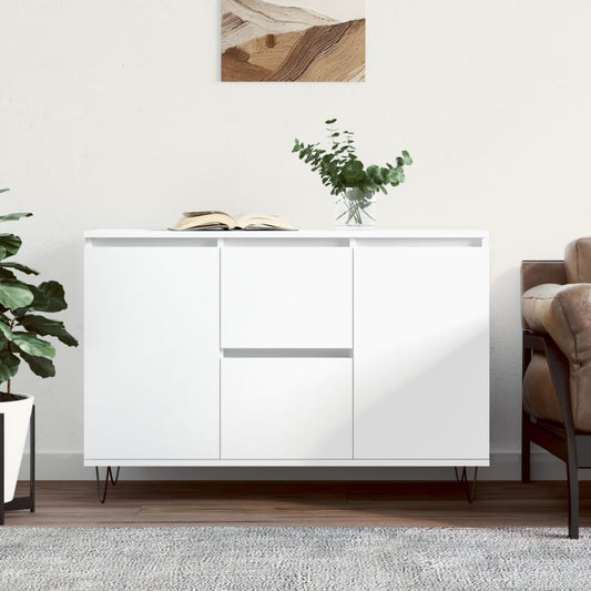vidaXL Sideboard White 101.5x35x70 cm Engineered Wood