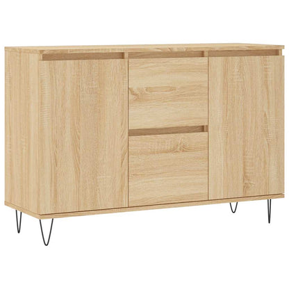vidaXL Sideboard Sonoma Oak 101.5x35x70 cm Engineered Wood