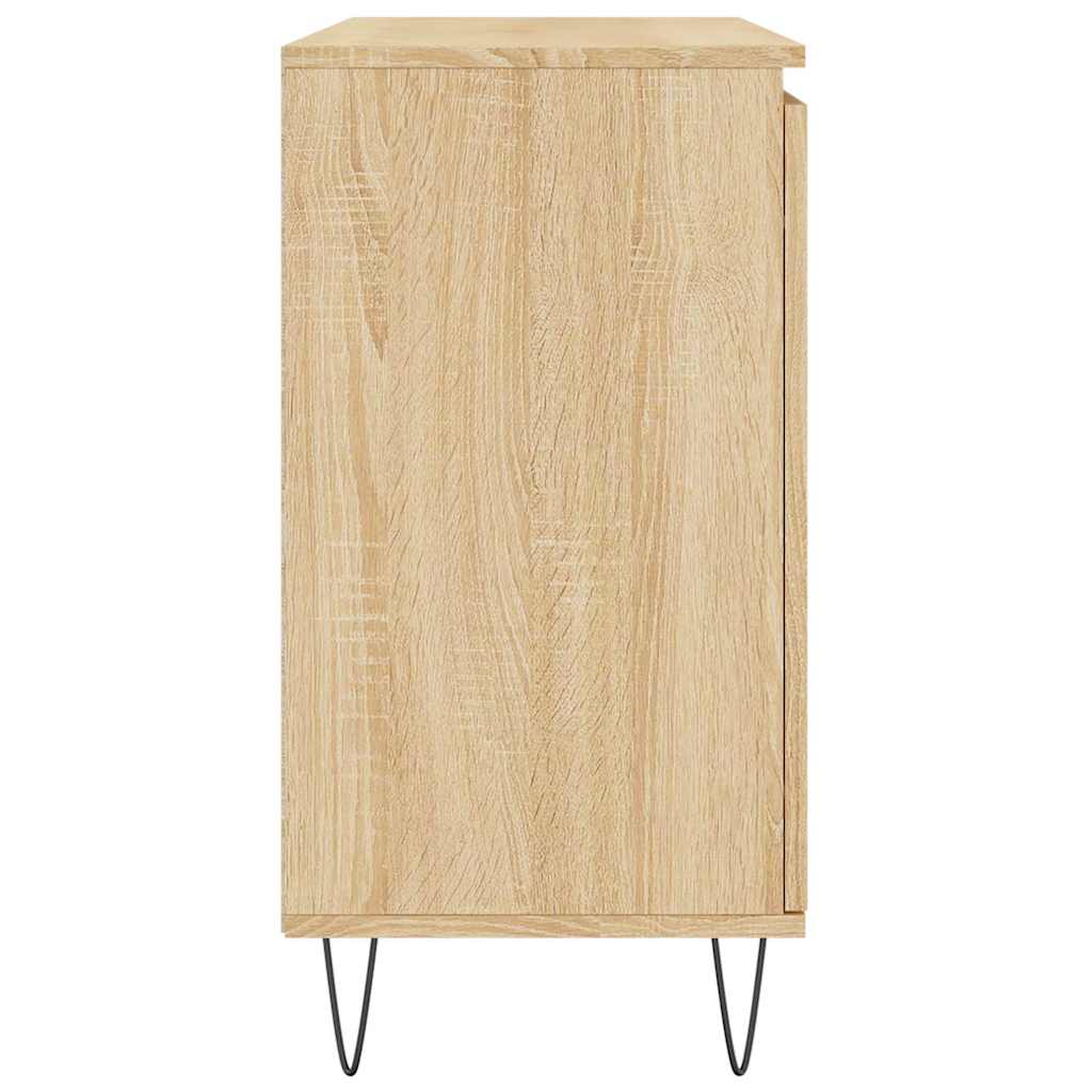 vidaXL Sideboard Sonoma Oak 101,5x35x70 cm Engineered Wood