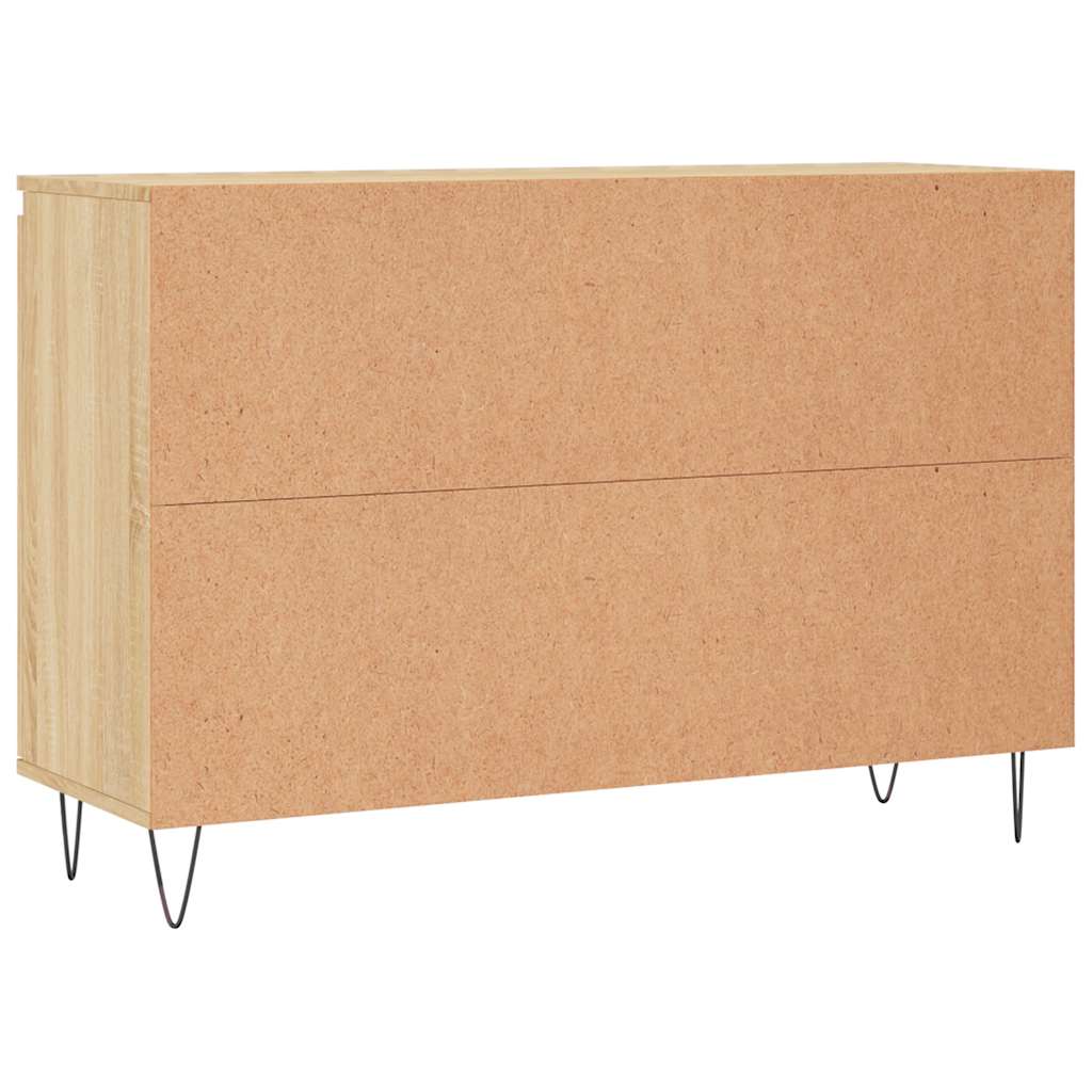 vidaXL Sideboard Sonoma Oak 101,5x35x70 cm Engineered Wood