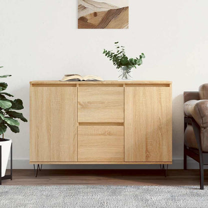 vidaXL Sideboard Sonoma Oak 101.5x35x70 cm Engineered Wood